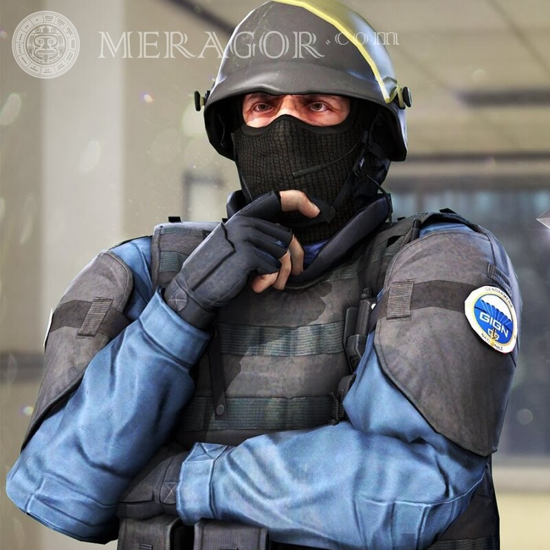Картинка думаючого спецназівця на аватарку Стандофф 2 | 2 Standoff Всі ігри Counter-Strike