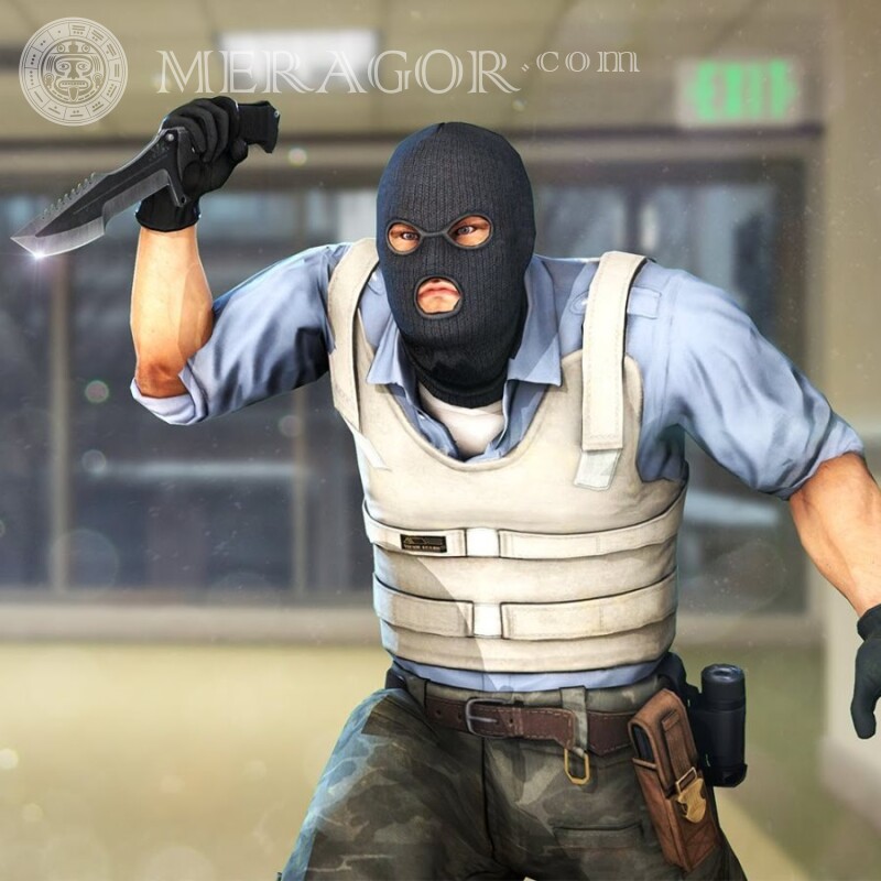 Картинка крадущегося террориста на аватарку Стандофф 2 | 2 Standoff Все игры Counter-Strike