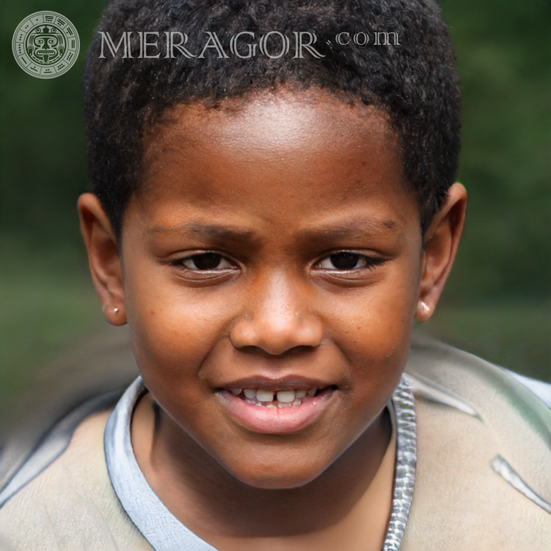 Foto eines afrikanischen Jungen Gesichter von Jungen Jungen Gesichter, Porträts