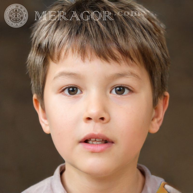 Photo of a light-haired boy for a profile Faces of boys Young boys Faces, portraits