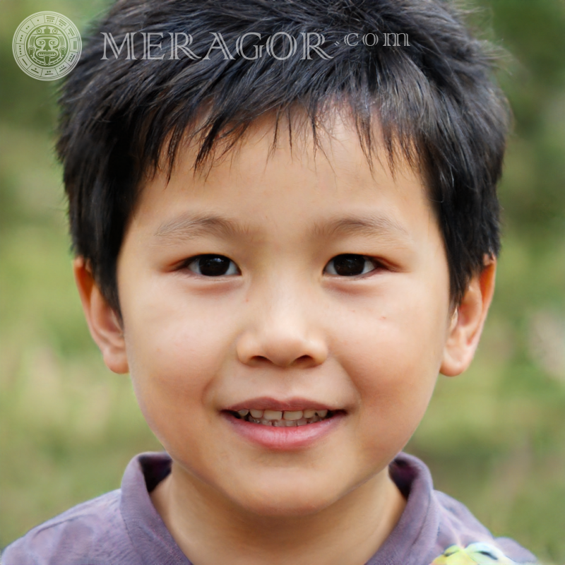 Photo of an Asian boy for VK Faces of boys Babies Young boys For VK