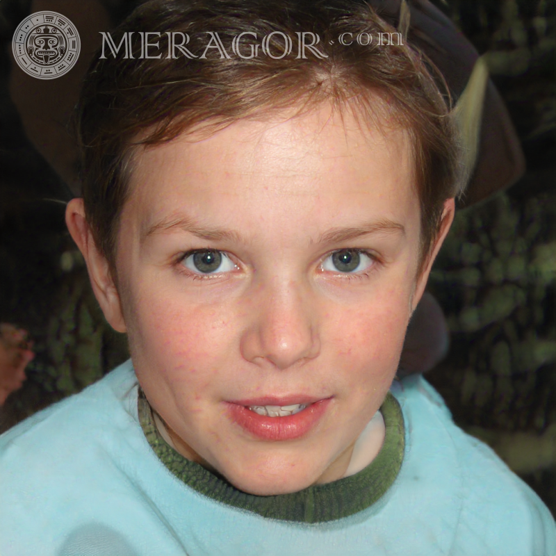 Profilbild eines kleinen Jungen Gesichter von Jungen