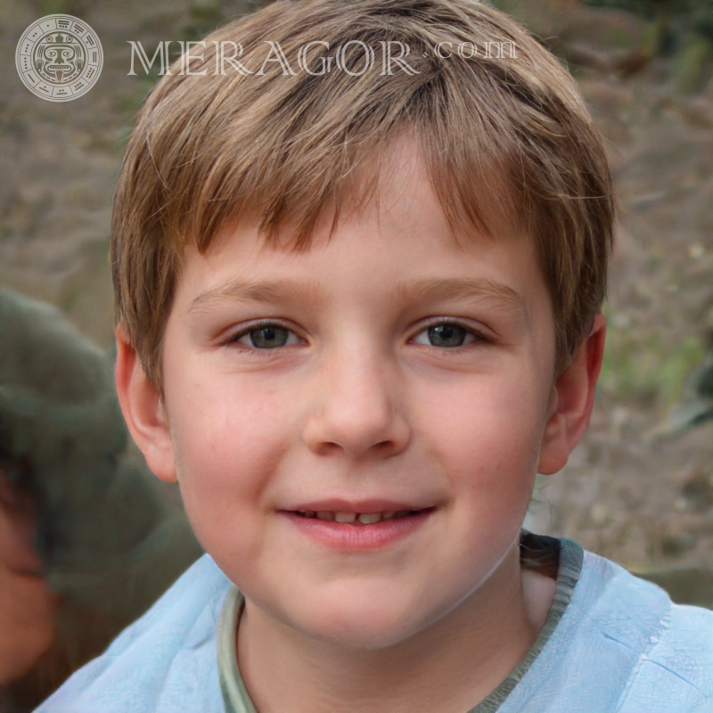 Photo un garçon blond pour un avatar Visages de garçons Infantiles Jeunes garçons Visages, portraits