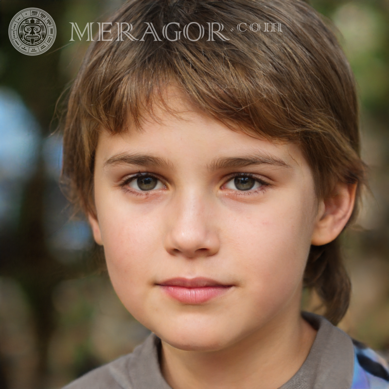 Портрет мальчика с длинными волосами Лица мальчиков Детские Мальчики Лица, портреты