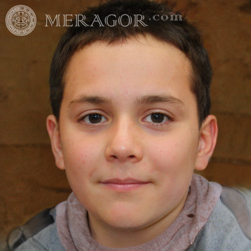Bildnis eines Knaben auf braunem Grund Gesichter von Jungen Kindliche Jungen Gesichter, Porträts