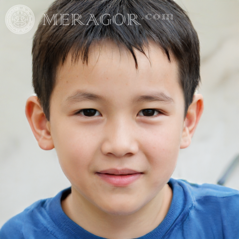 Foto de niño asiático de 50 por 50 píxeles Rostros de niños Infantiles Chicos jóvenes Caras, retratos