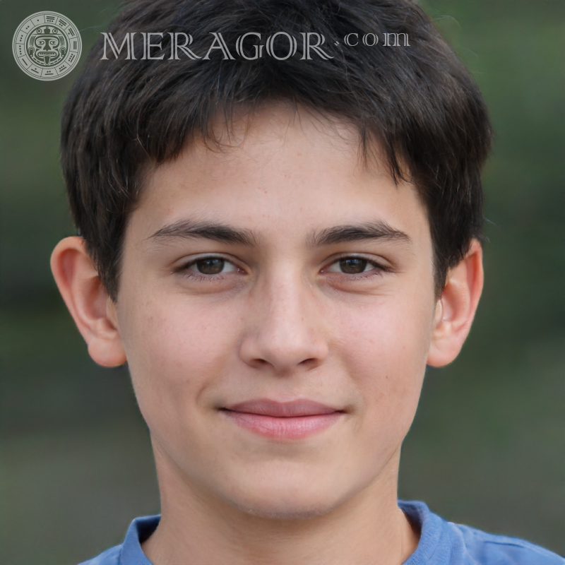 Photo of a boy with dark hair for social networks 50 by 50 pixels Faces of boys Babies Young boys Faces, portraits