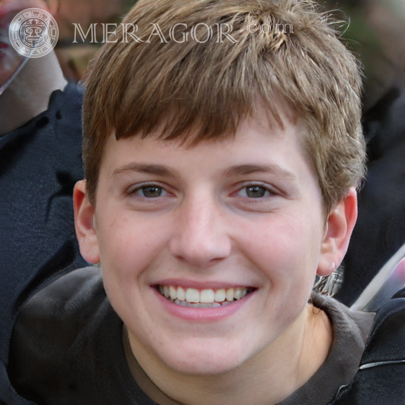 Photo un garçon souriant pour les médias sociaux Visages de garçons Infantiles Jeunes garçons Visages, portraits
