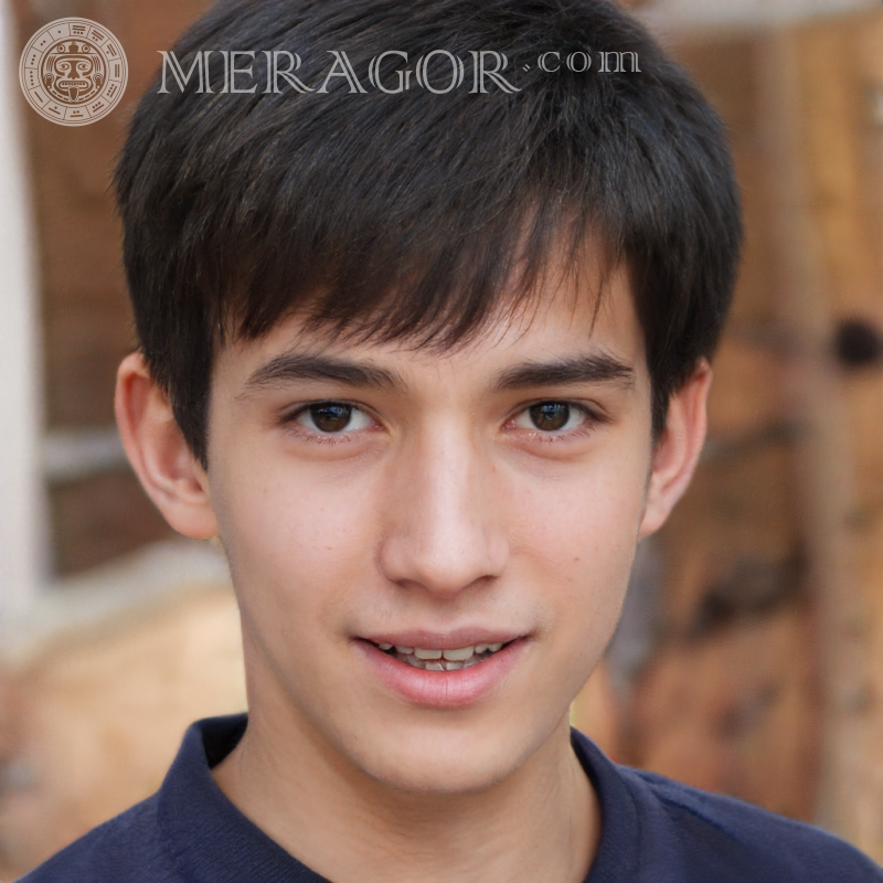 Foto eines Brunet-Boy für LinkedIn Gesichter von Jungen Kindliche Jungen Gesichter, Porträts