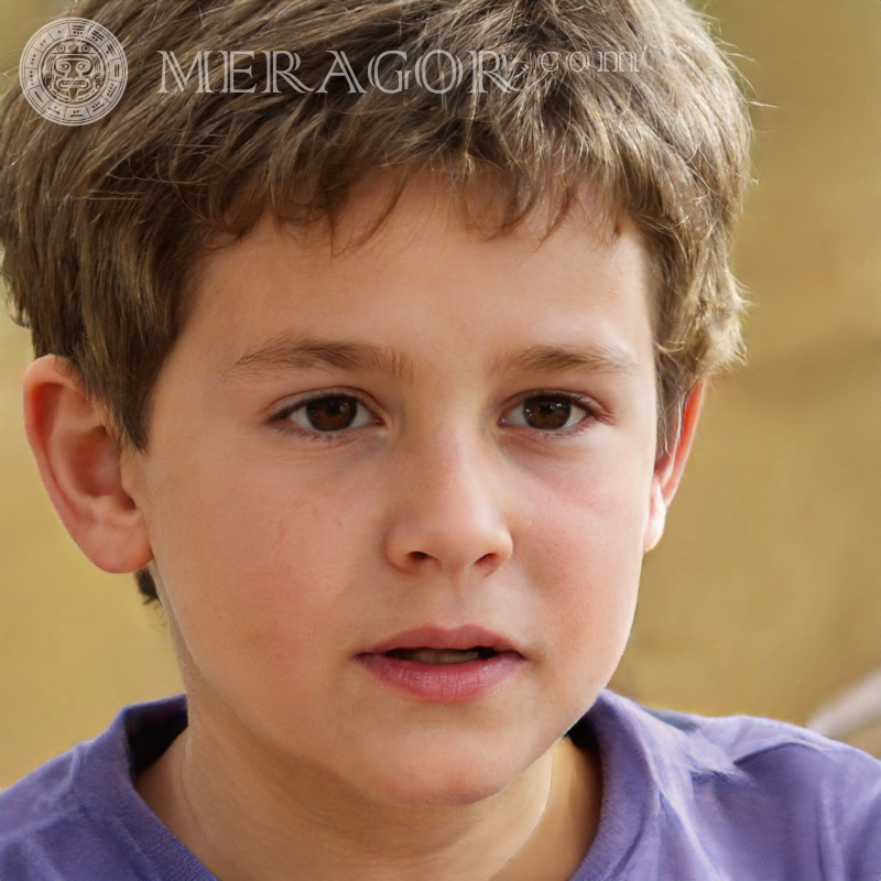 Photo of a brown-haired boy for Facebook Faces of boys Babies Young boys Faces, portraits