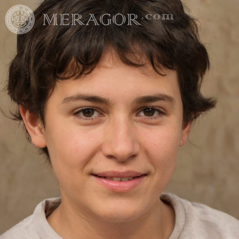 Jungengesicht für Autorisierung Gesichter von Jungen Kindliche Jungen Gesichter, Porträts