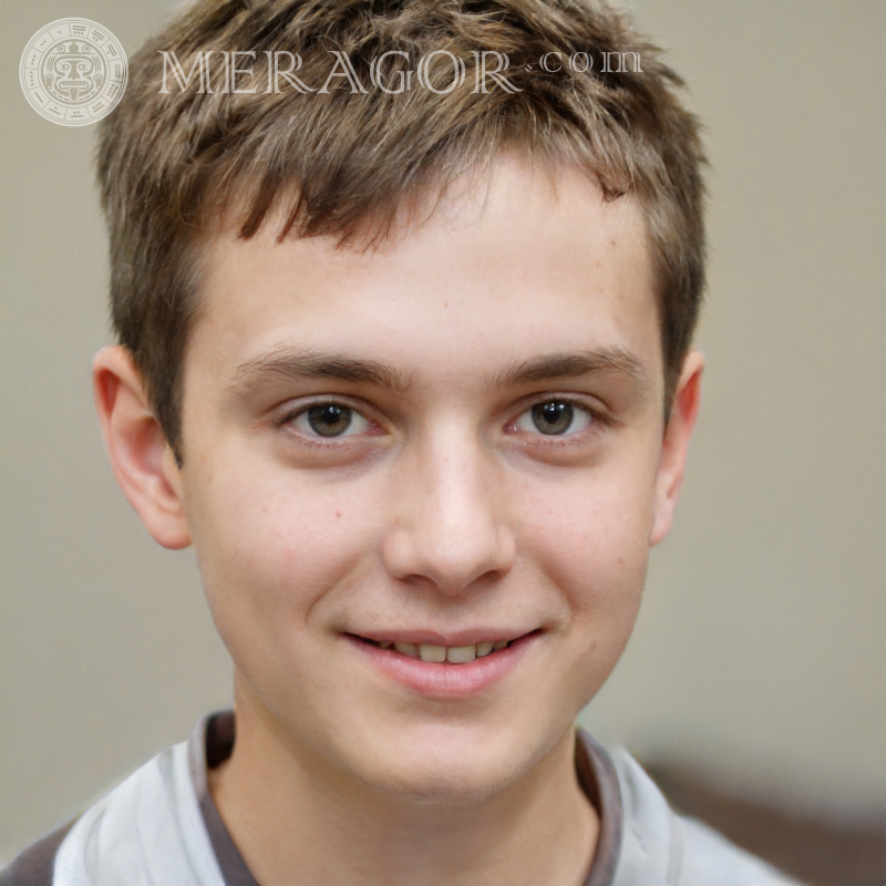 Photo de visage de garçon pour les chats Visages de garçons Infantiles Jeunes garçons Visages, portraits