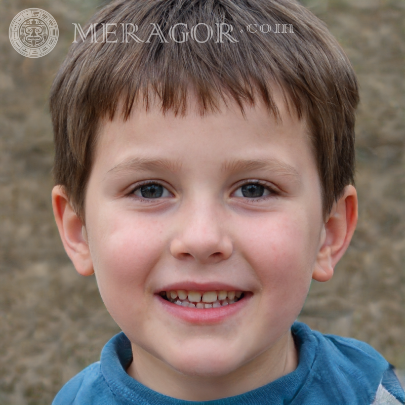 Foto de cara de niño para registro Rostros de niños Infantiles Chicos jóvenes Caras, retratos