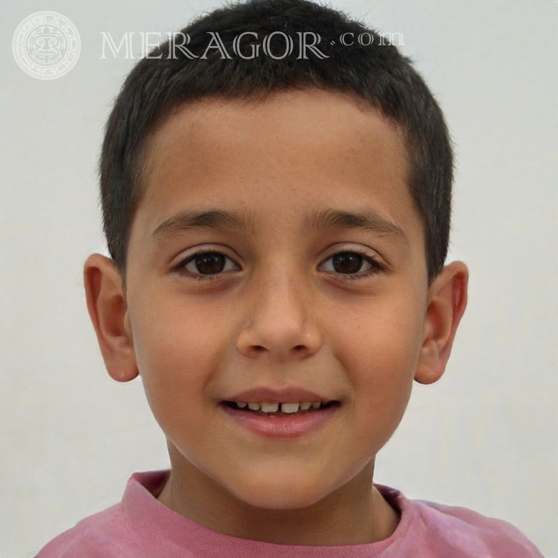 Foto de perfil de cara de niño Rostros de niños Infantiles Chicos jóvenes Caras, retratos