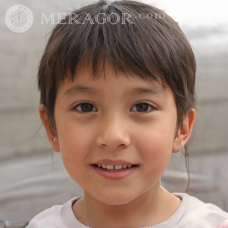 Porträt eines Jungenfotos für Avatar Gesichter von Jungen Kindliche Jungen Gesichter, Porträts