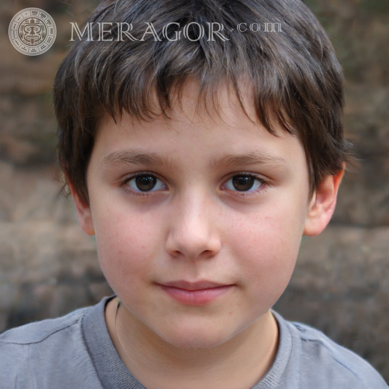 Porträt eines Jungenbildes zur Autorisierung | 0 Gesichter von Jungen Kindliche Jungen Gesichter, Porträts