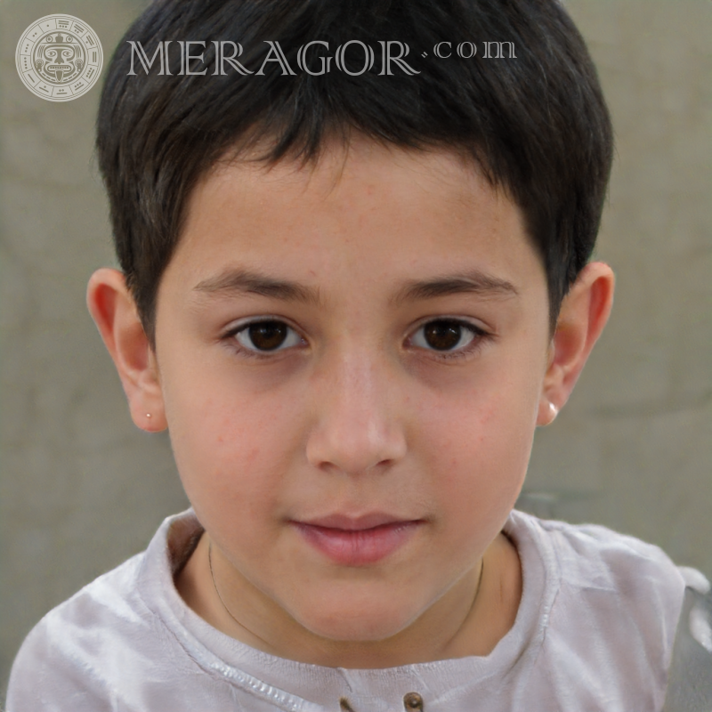 Portrait of a boy picture for registration Faces of boys Babies Young boys Faces, portraits