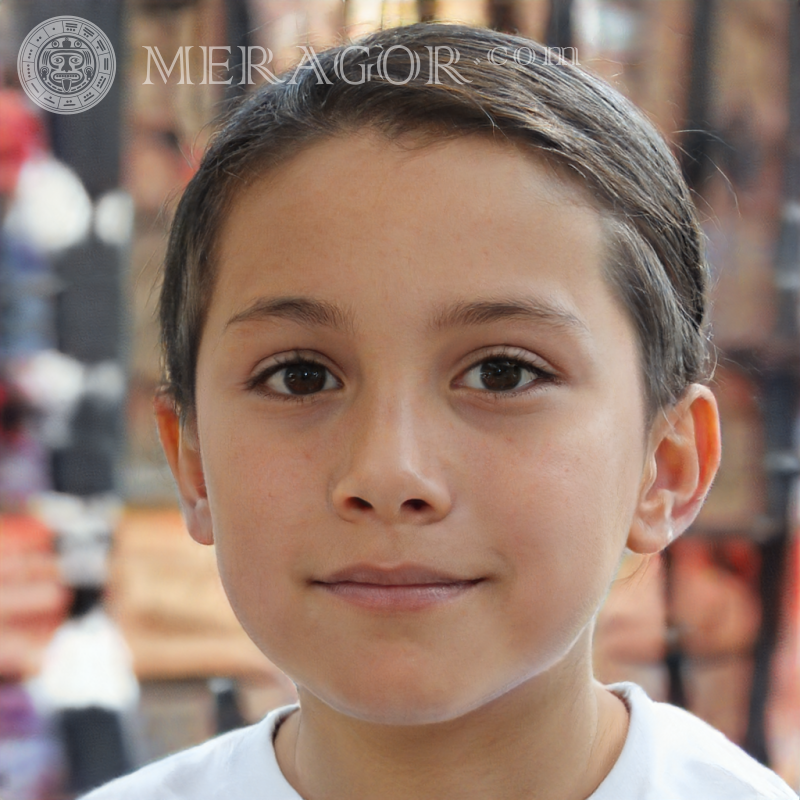 Retrato de uma foto de menino para avatar Rostos de meninos Infantis Meninos jovens Pessoa, retratos