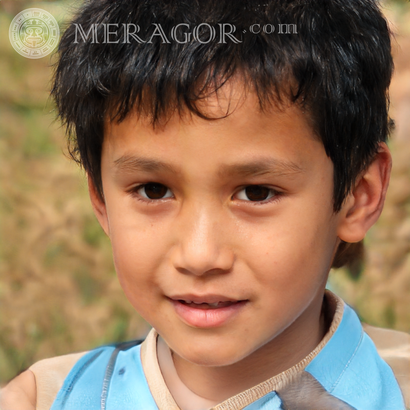 Photo of a brunet boy | 2 Faces of boys Babies Young boys Faces, portraits