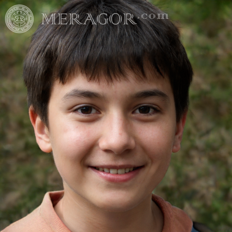 Photo of a boy with dark hair on the street Faces of boys Babies Young boys Faces, portraits