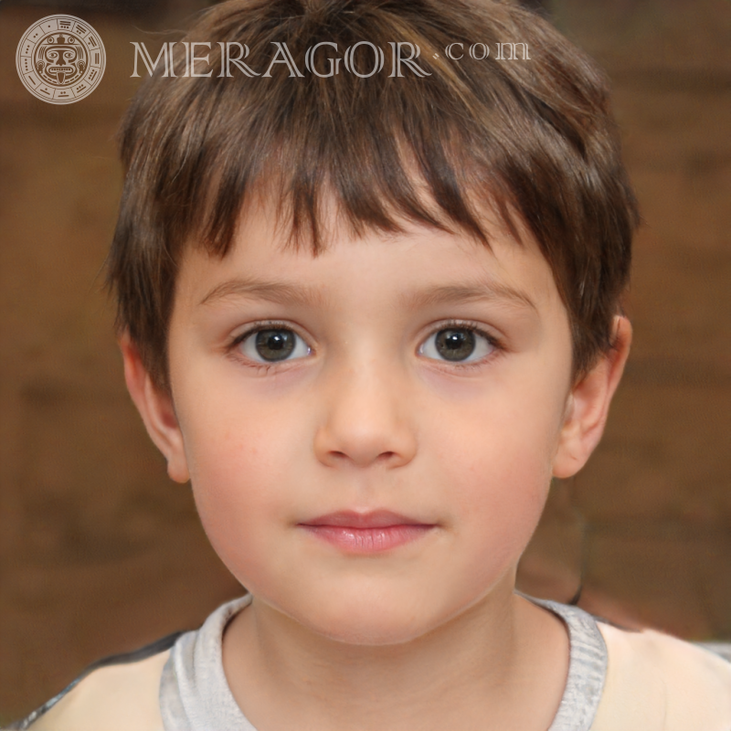 Foto eines klugen Jungen Gesichter von Jungen Kindliche Jungen Gesichter, Porträts