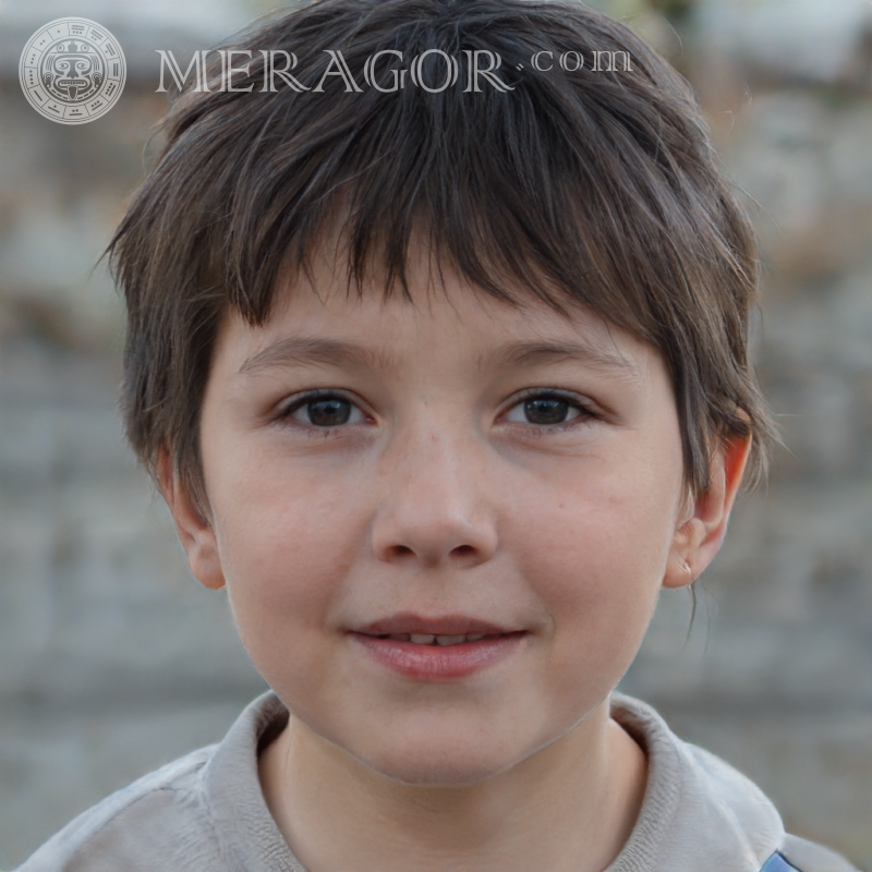 Photo of a little boy with short hair Faces of boys Babies Young boys Faces, portraits