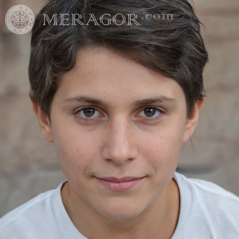 Foto von smart brunet boy Gesichter von Jungen Kindliche Jungen Gesichter, Porträts