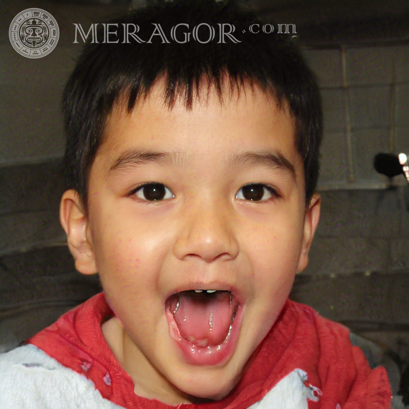 Foto de um garotinho engraçado Rostos de meninos Infantis Meninos jovens Pessoa, retratos