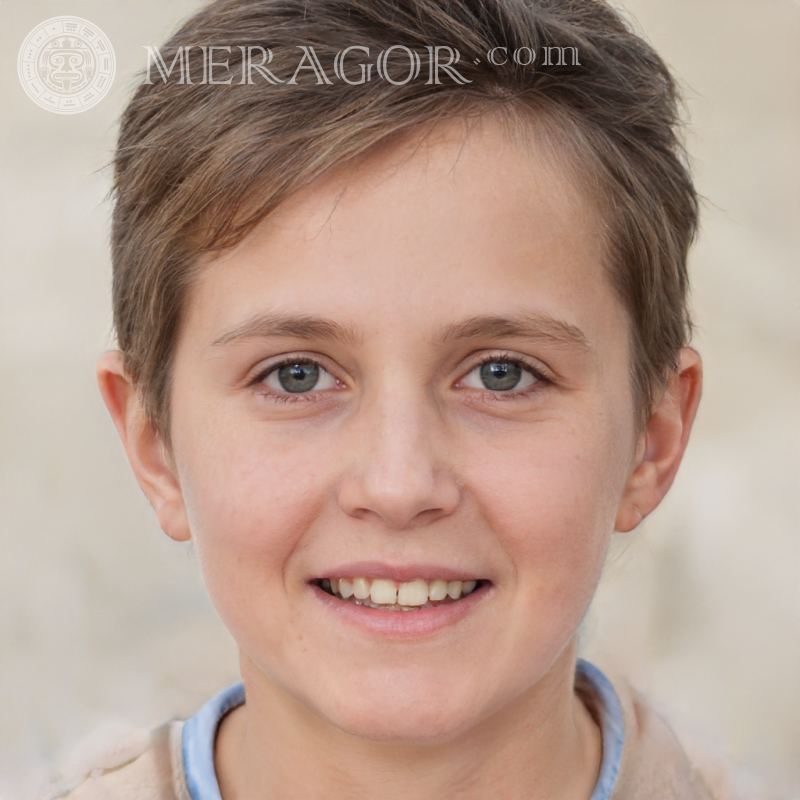 Foto de um menino europeu Rostos de meninos Infantis Meninos jovens Pessoa, retratos