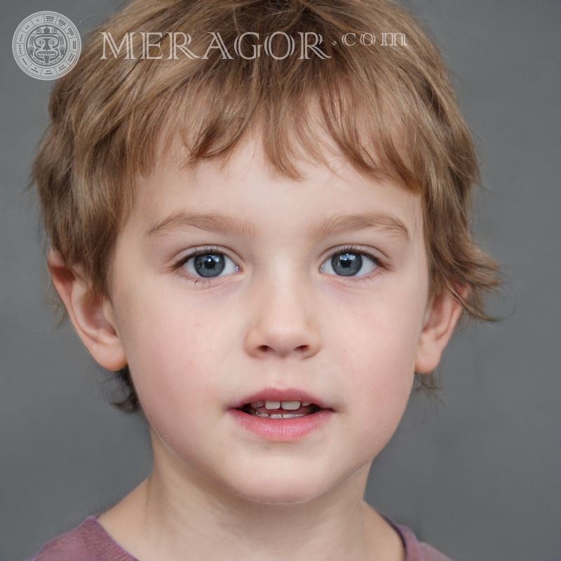 Photo of a red-haired boy on a gray background for Instagram Faces of boys Babies Young boys Faces, portraits