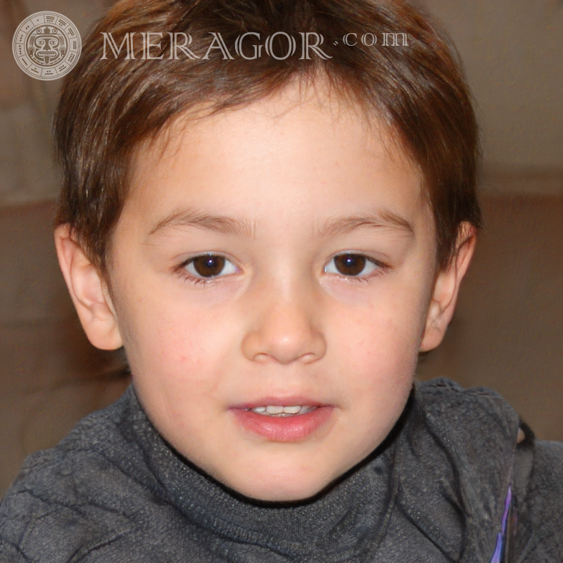 Photo of a little brown-haired boy for LinkedIn Faces of boys Babies Young boys Faces, portraits