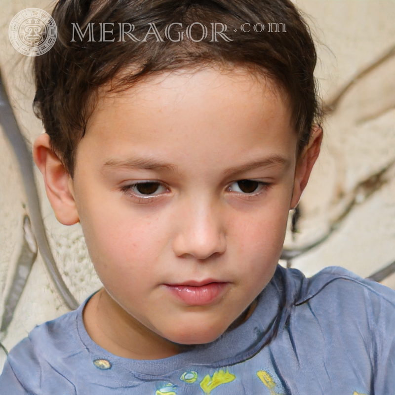 Photo of a serious boy for social media Faces of boys Babies Young boys Faces, portraits