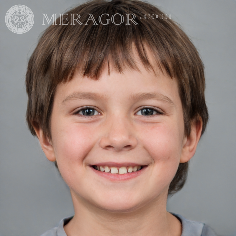 Photo of a happy boy on a tablet Faces of boys Babies Young boys Faces, portraits