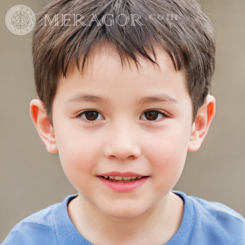 Photo un petit garçon sur compte Visages de garçons Infantiles Jeunes garçons Visages, portraits