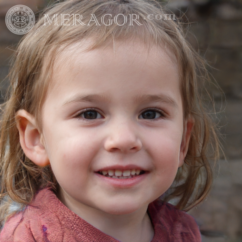 Das Gesicht eines guten kleinen Mädchens Gesichter von kleinen Mädchen Gesichter, Porträts