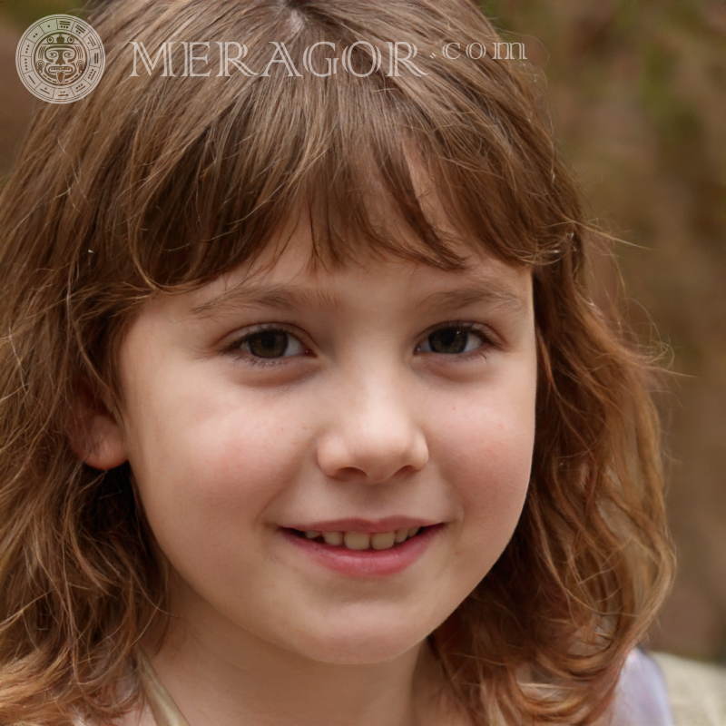 Foto de cara de niña de 8 años Rostros de niñas pequeñas Caras, retratos