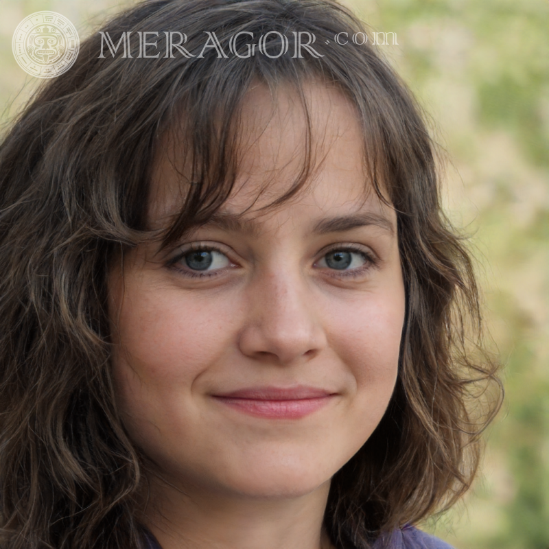 Foto de rosto de uma garota sorridente por página Rostos de meninas Pessoa, retratos Extinto