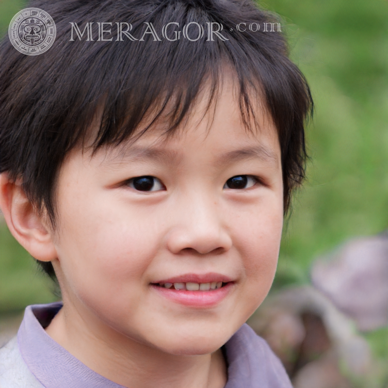 Photo un garçon asiatique souriant pour YouTube Visages de garçons Infantiles Jeunes garçons Visages, portraits