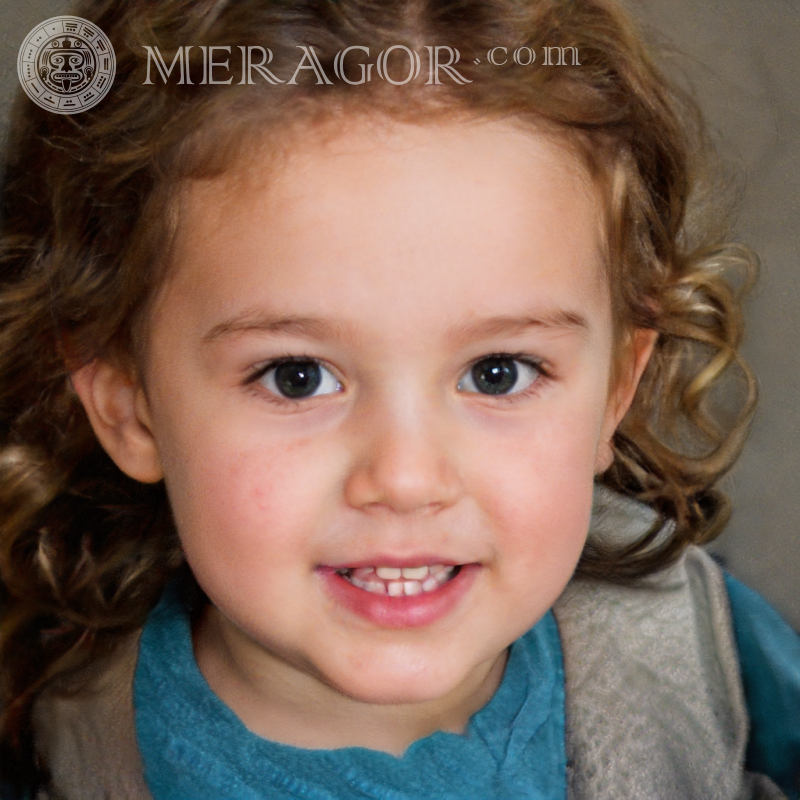 Retrato de cara de niña creado por red neuronal Rostros de niñas pequeñas Caras, retratos Difunto