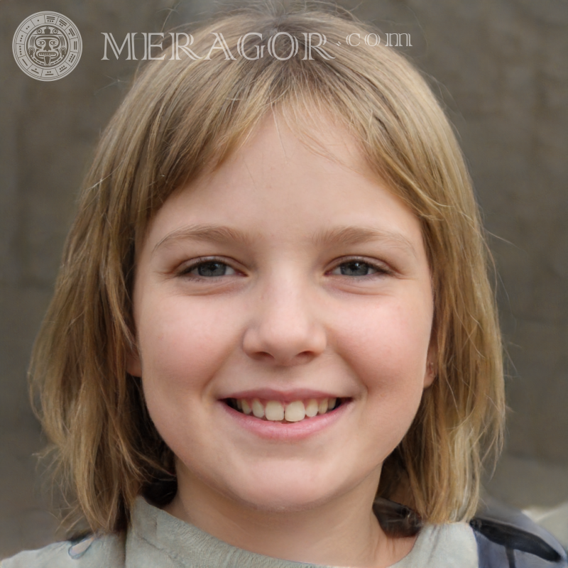 Cara de una niña de 10 años descargar retrato Rostros de niñas pequeñas Caras, retratos Difunto