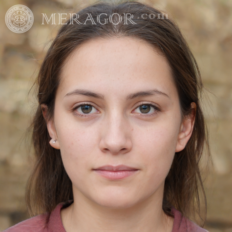 O rosto de uma garota esperta Rostos de meninas adultas Europeus Pessoa, retratos
