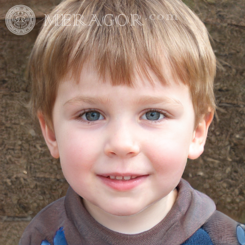 Foto eines süßen kleinen Jungen für LinkedIn Gesichter von Jungen Europäer Kindliche Jungen
