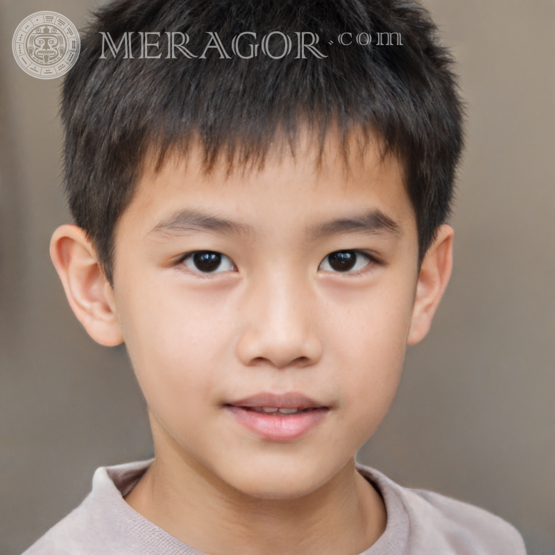 Foto de menino asiático fofo Rostos de meninos Аsiáticos Infantis Meninos jovens