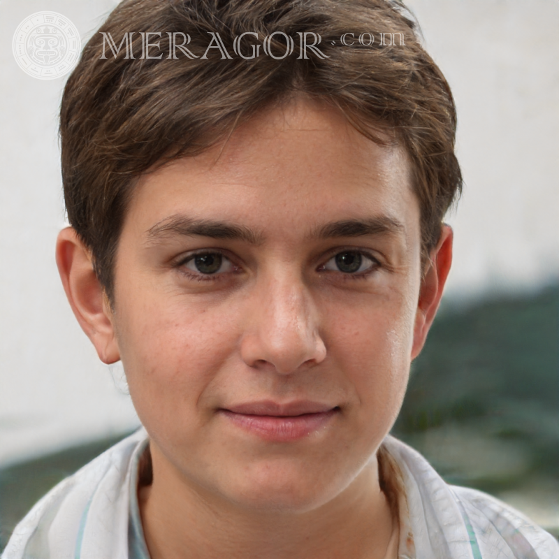Foto de um menino para o LinkedIn Rostos de meninos Europeus Infantis Meninos jovens