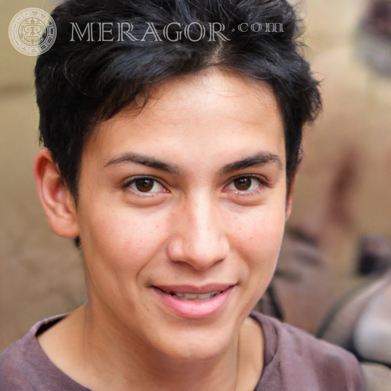 Fröhliches Jungengesicht für TikTok | 4 Gesichter von Jungen Araber, Muslime Brasilianer Portugiesisch