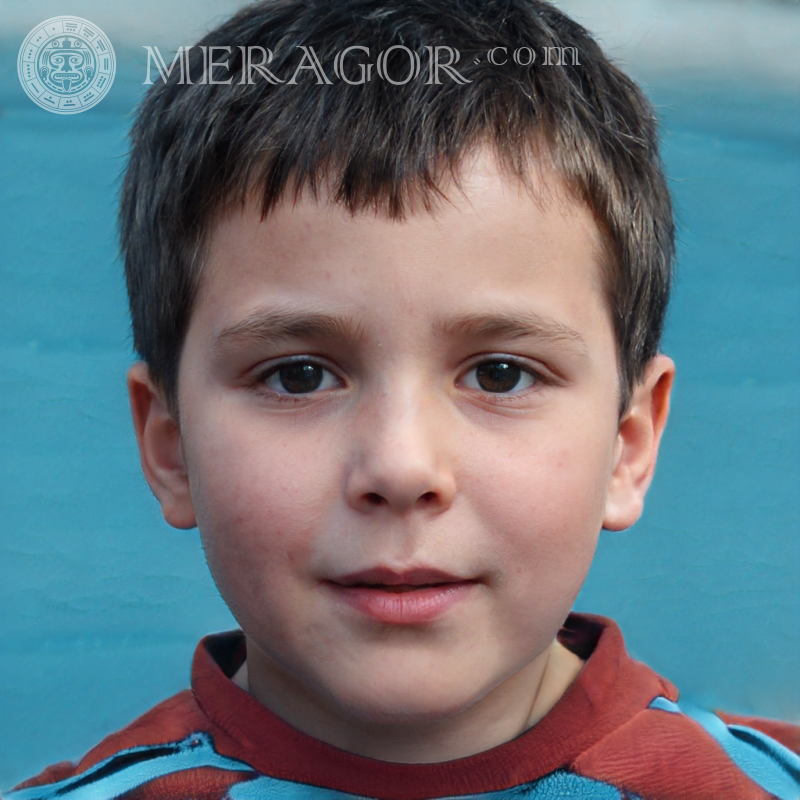 Little boy face for LinkedIn Faces of boys Europeans Russians Ukrainians