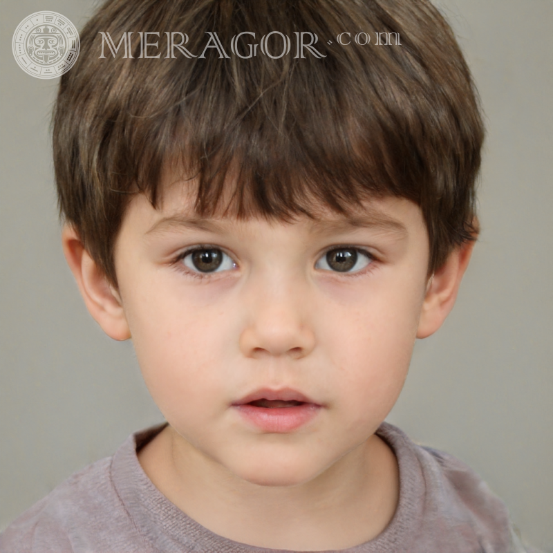Cara de chico lindo para mensajeros Rostros de niños Europeos Rusos Ucranianos