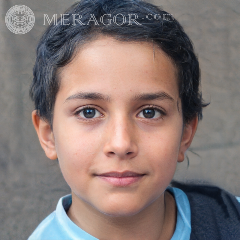 Das Gesicht eines einfachen Jungen für das Forum Gesichter von Jungen Araber, Muslime Brasilianer Kindliche