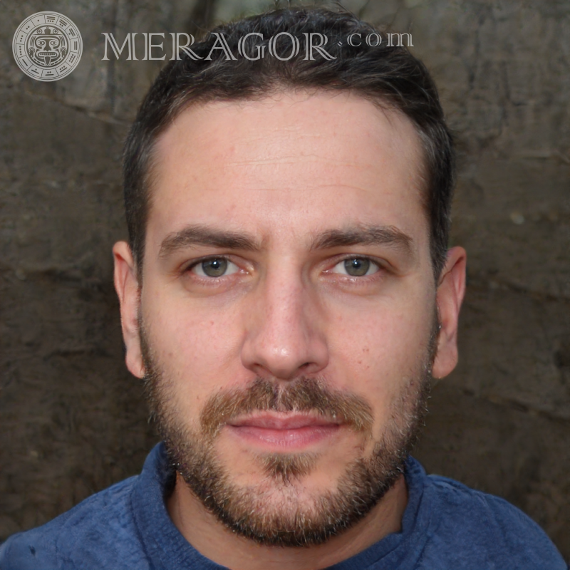 Männliches Gesicht für Anzeigenwebsite Gesichter von Männern Europäer Gesichter, Porträts