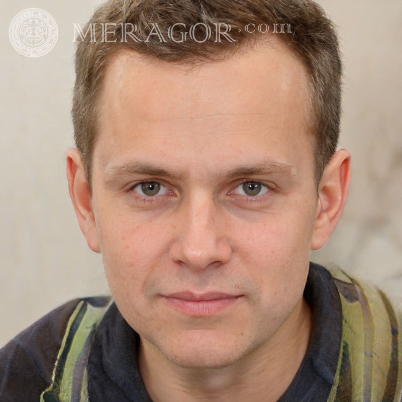 Laden Sie ein Foto eines Mannes für die Website herunter Gesichter von Männern Europäer Russen Gesichter, Porträts